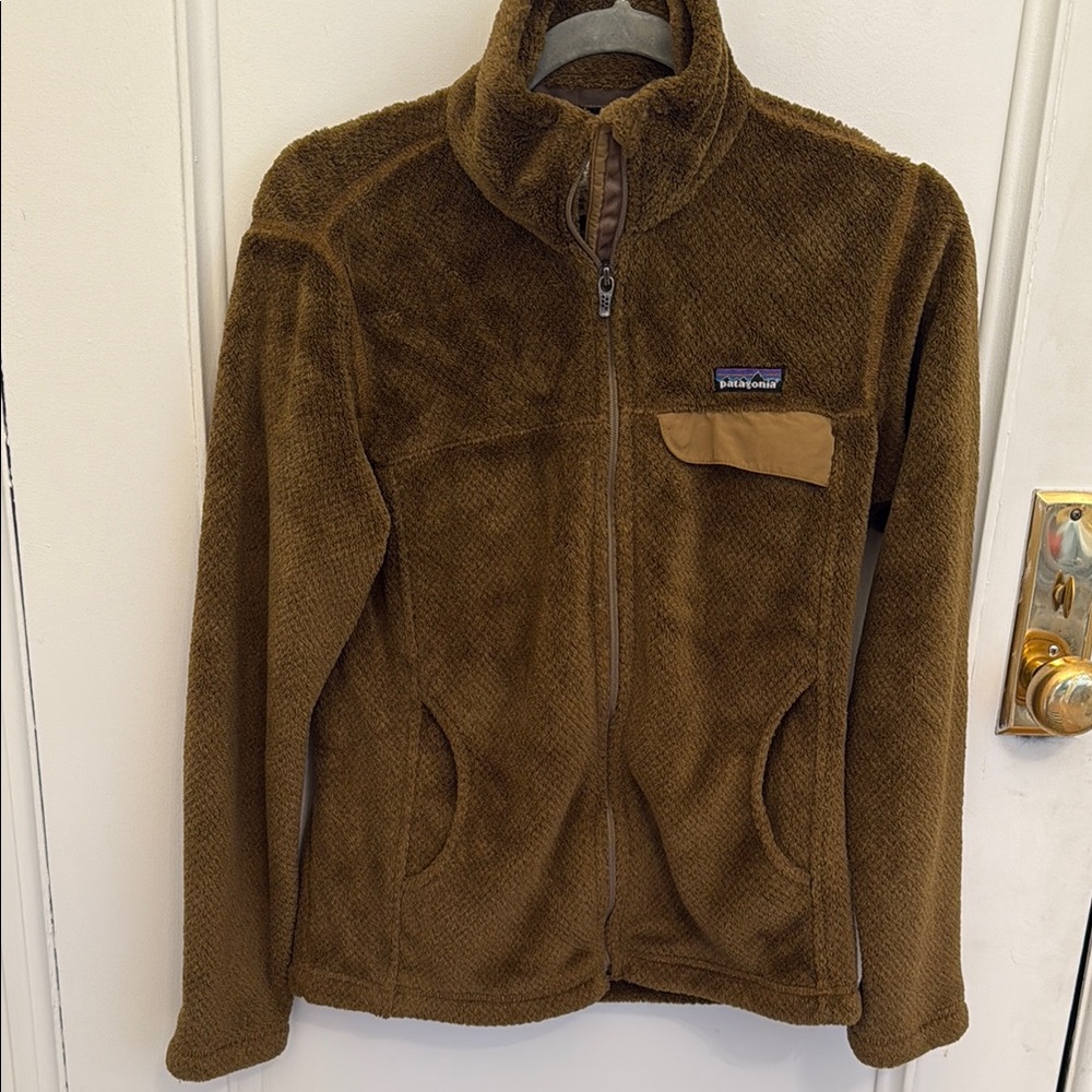 Patagonia W's Full-Zip Re-Tool Brown Fleece Jacket
